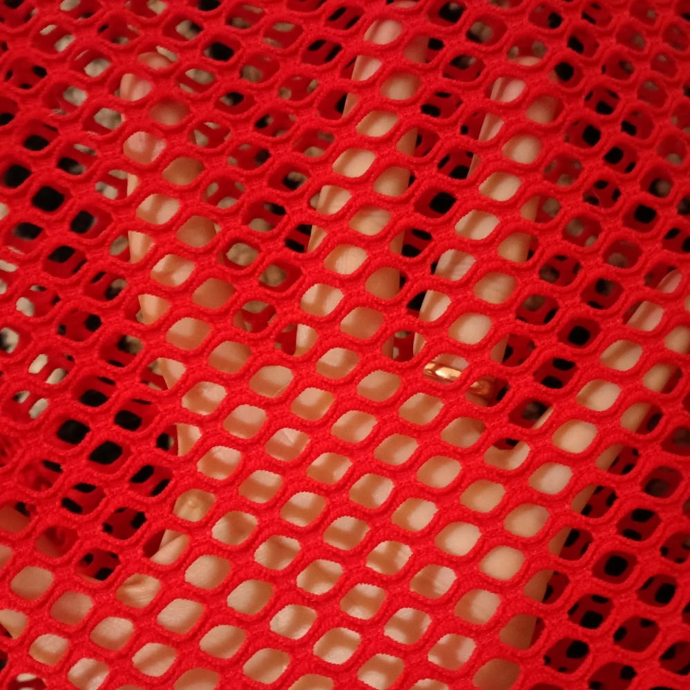 Boxy Fishnet Mesh Crop Top - Picture 2 of 2